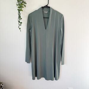 COS V-Neck Jersey Long Sleeve Dress Sz S
